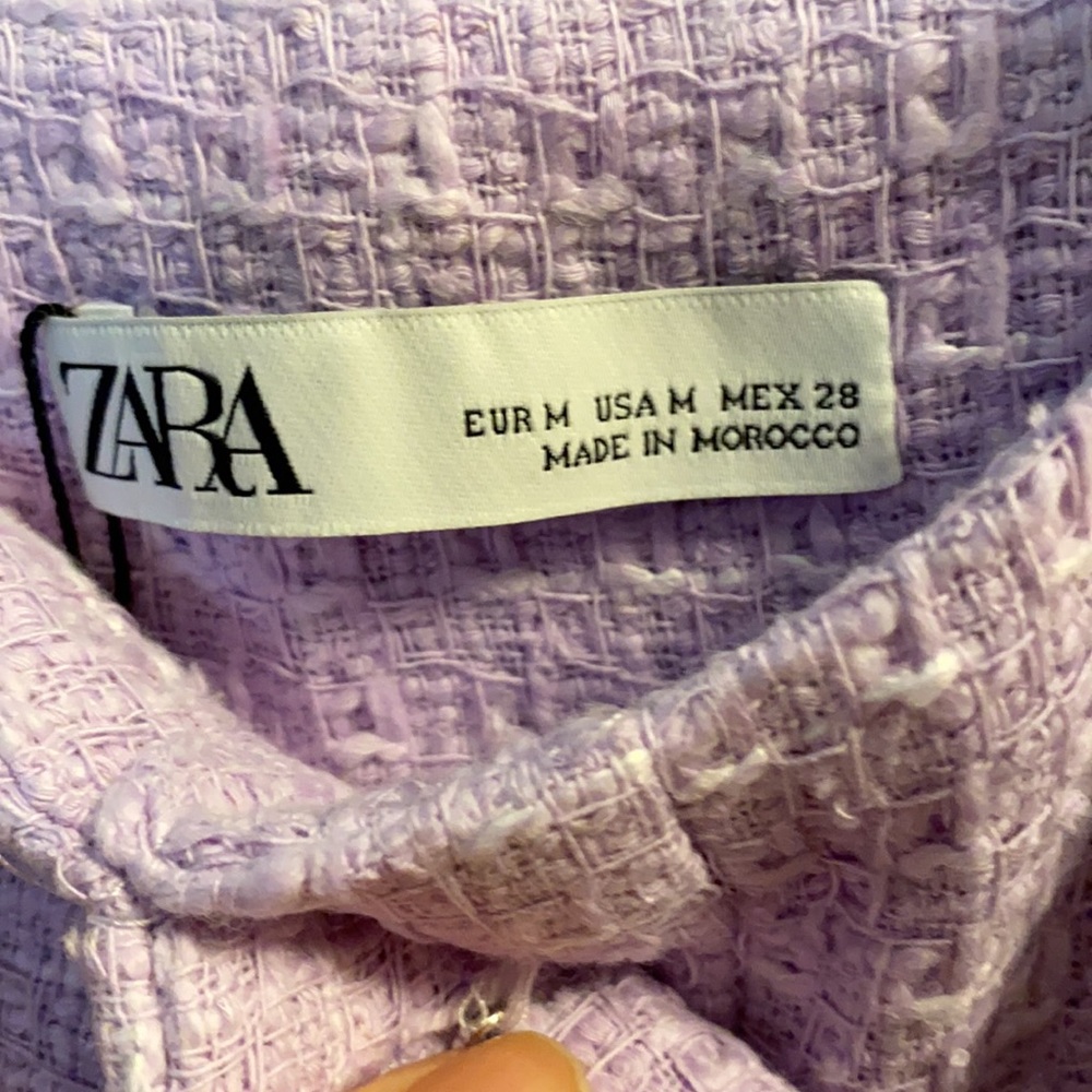 Zara Womens  tweed dress Sz M - Picture 5 of 11